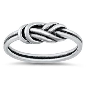 Sterling Silver Knot Ring – Size 7.5